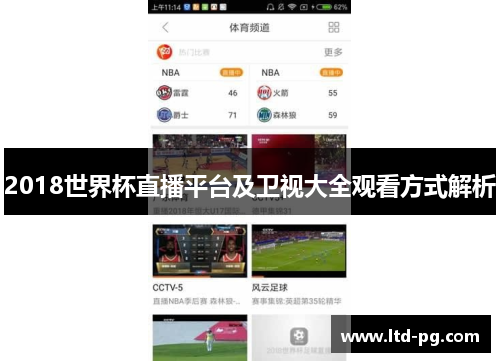 2018世界杯直播平台及卫视大全观看方式解析